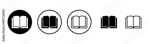 Book icon logo design. open book sign and symbol. ebook icon