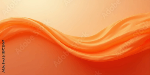 Abstract orange flowing wave background