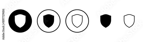 Shield icon logo design. Protection icon. Security sign and symbol