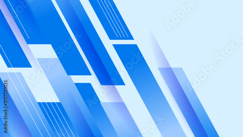 Professional corporate blue background featuring dynamic diagonal shapes and light gradients for tech presentations