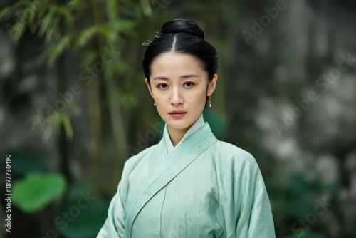 Elegant woman in traditiona...
