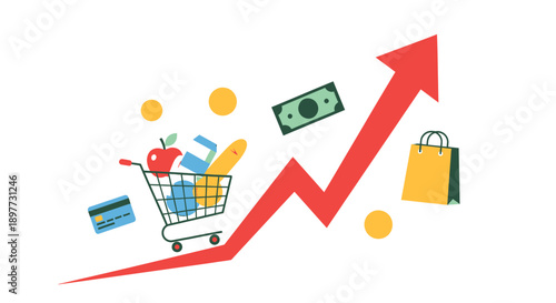 Increasing consumer spending and rising sales trend.