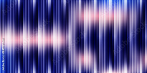 Iridescent purple glass ripple background, vibrant blue and pink fractal gradient with smooth distortion texture. Abstract luminous background, soft glow, Modern vector illustration.