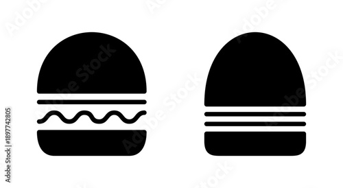 Burger icon symbol for apps and websites. burger sign and symbol. hamburger