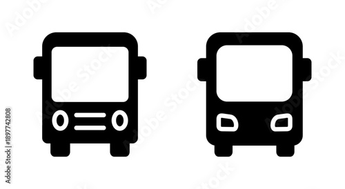 Bus icon symbol for apps and websites. bus sign and symbol