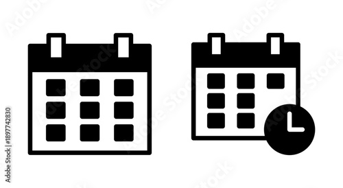 Calendar icon symbol for apps and websites. Calender sign and symbol. Schedule icon symbol