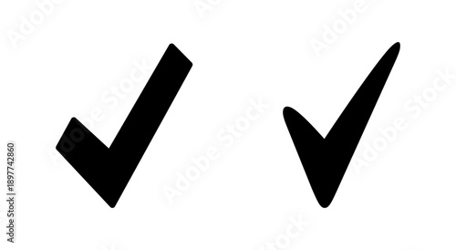 Check mark icon symbol for apps and websites. Tick mark sign and symbol