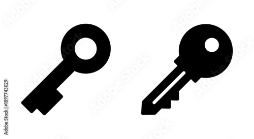Key icon symbol for apps and websites. Key sign and symbol. keys vector