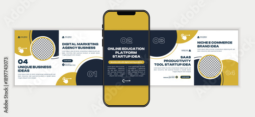 Corporate Business Growth Strategy Social Media Carousel Post Design Template