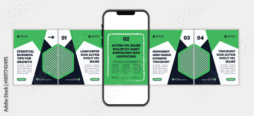 Professional Corporate Strategy Social Media Carousel Post Design Template