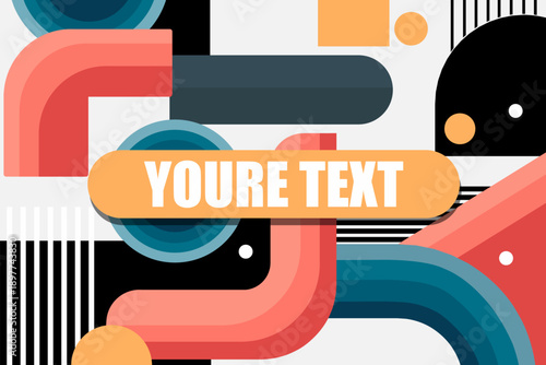 Vector banner. Megaphone with youre text speech bubble. Loudspeaker. Banner for business, marketing. Banner design vector illustration.