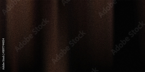 Black dark brown orange gold abstract luxury background. Silk satin fabric. Gradient ombre color. Curtain drapery fold line. Chocolate shade. Shiny glow glitter light. Design. Wide banner. Panoramic.