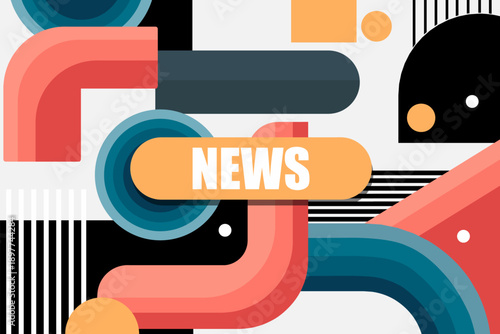 Vector banner. Megaphone with news speech bubble. Loudspeaker. Banner for business, marketing. Banner design vector illustration.