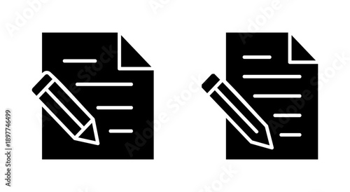 Note icon symbol for apps and websites. notepad sign and symbol