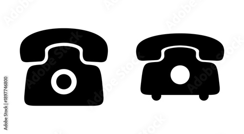 Telephone icon symbol for apps and websites. phone sign and symbol