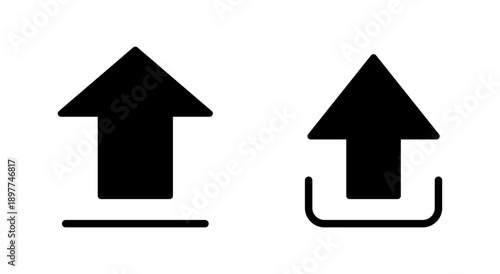 Upload icon symbol for apps and websites. load data sign and symbol