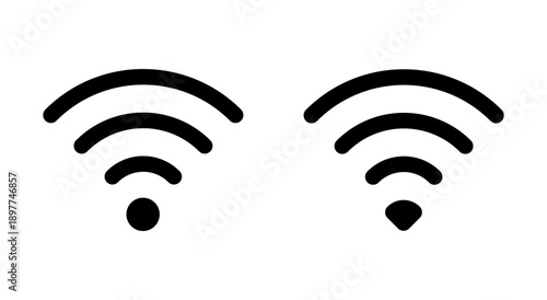 Wifi icon symbol for apps and websites. signal sign and symbol. Wireless  icon