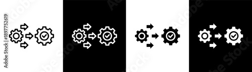 transition white icon set design