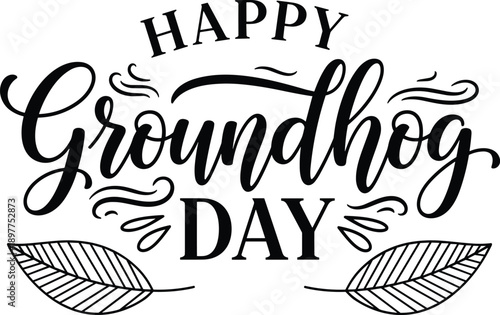 Cute Groundhog Day cartoon character with top hat plus Italian Buona Epifania holiday socks World Cancer Day purple ribbon and Celebrating Black History Month.