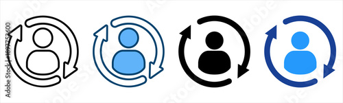 Remarketing Icon Multiple Style Vector Collection   