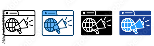 Promote Icon Multiple Style Vector Collection   