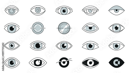 Collection of Various Human Eyes.