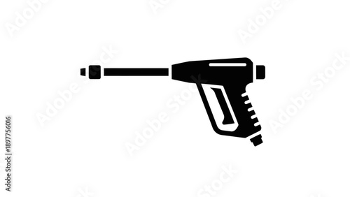 Black silhouette of a power drill.