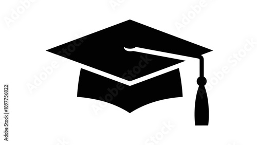 Graduation Cap Academic Achievement Symbol.