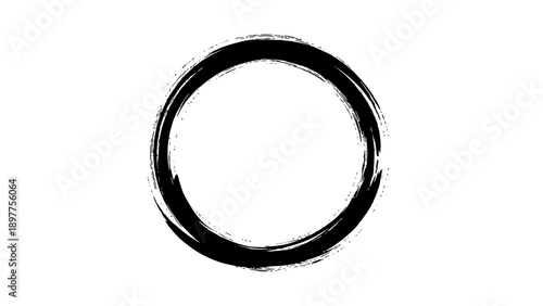 Black Circle Ring Shape.