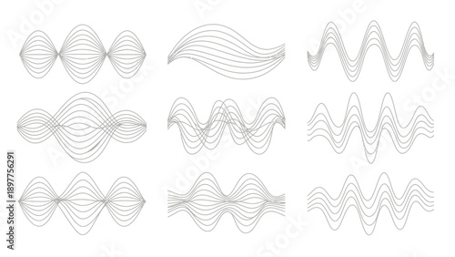 Collection of various wave patterns.