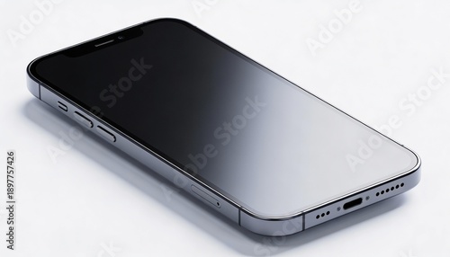 Wallpaper Mural Modern Smartphone Mockup with Blank Screen Isolated on White Background Torontodigital.ca