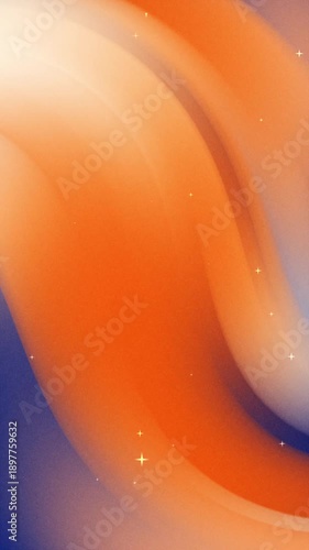 Abstract Swirling Orange and Blue Fluid Motion Background.