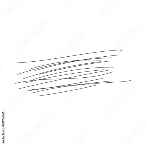 Mental Health Chaotic Scribble Line Art