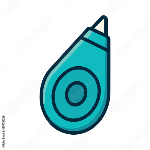Correction tape dispenser flat vector illustration