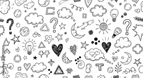 Creative Doodles, Abstract Shapes, Fun Ideas, Artistic Environment, Minimalist