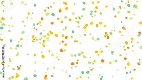 Abstract Colorful Spots Pattern Background on White