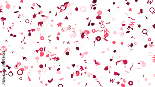 Abstract Burgundy Pink Confetti Celebration Background