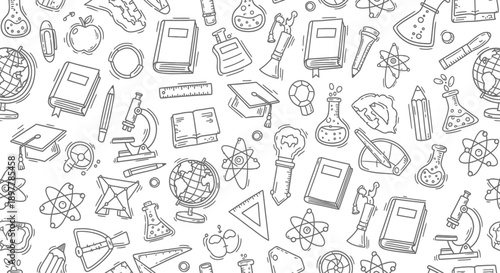 Educational Science Tools, Classroom Study Resources, Graphic Design Art