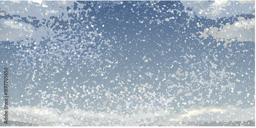 Abstract blue and white textured background resembling snow or foam