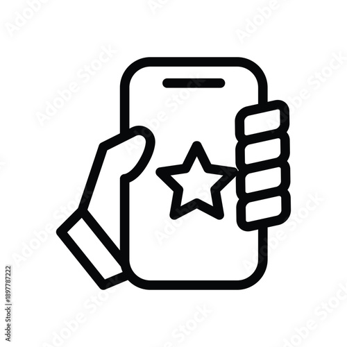 testimonial outline icon vector design good for web or mobile app