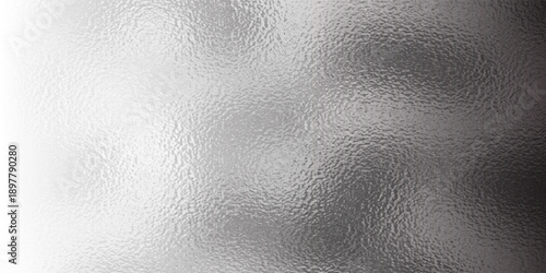 Vector shiny foil or silver metallic pattern. Texture of transparent, matte white and grey frosted glass, blur effect