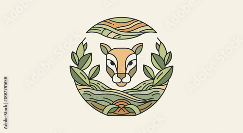 World Wildlife Day Wildlife Guardian Emblem Vector Illustration