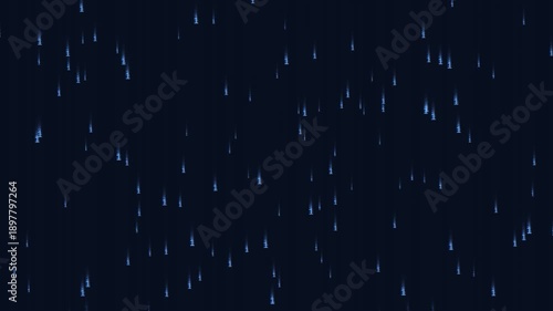 Cyberpunk binary code rain falling vertically. Seamless loop background featuring a Blue Corporate color scheme. High quality abstract animation for business, tech, and creative projects.
