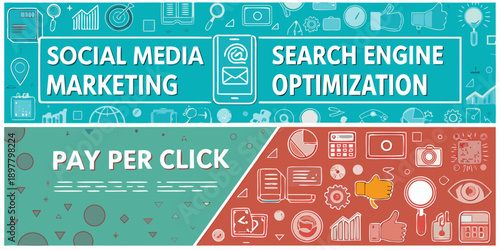 Social media marketing search engine optimization and pay per click concepts