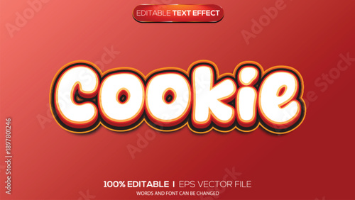 3d text effect cooking theme