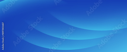 Abstract Blue Gradient Wave Background with Smooth Curves. Modern creative trendy design in vector EPS 10