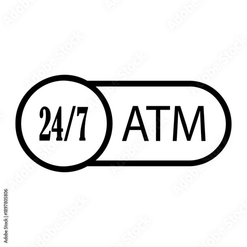 atm Line Icon
