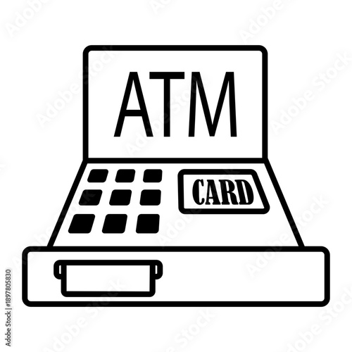 atm Line Icon