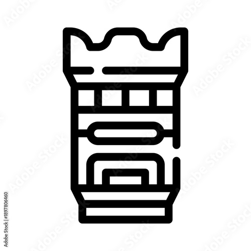 camera lens line icon