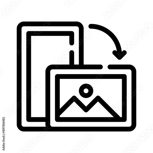 landscape mode line icon